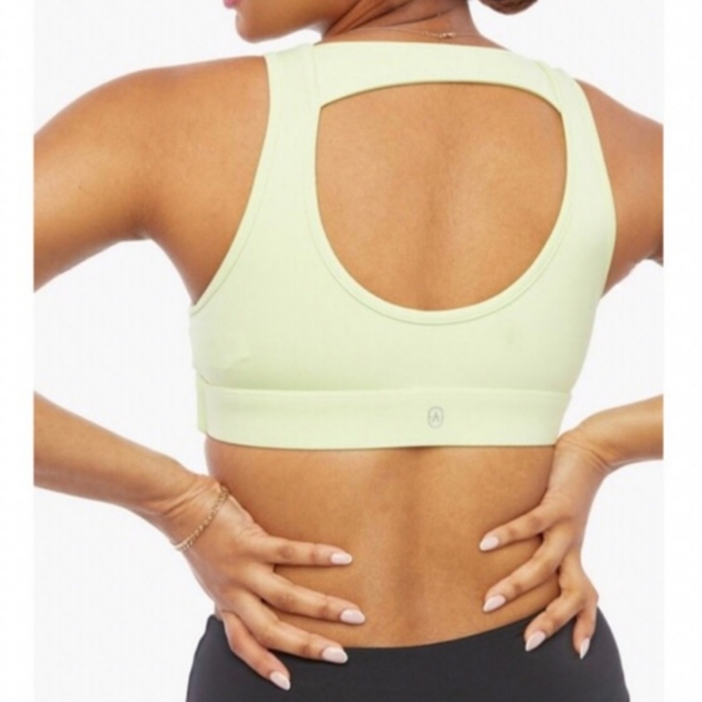 Just fab high support zip front sports bra